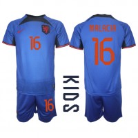 Netherlands Tyrell Malacia #16 Replica Away Minikit World Cup 2022 Short Sleeve (+ pants)